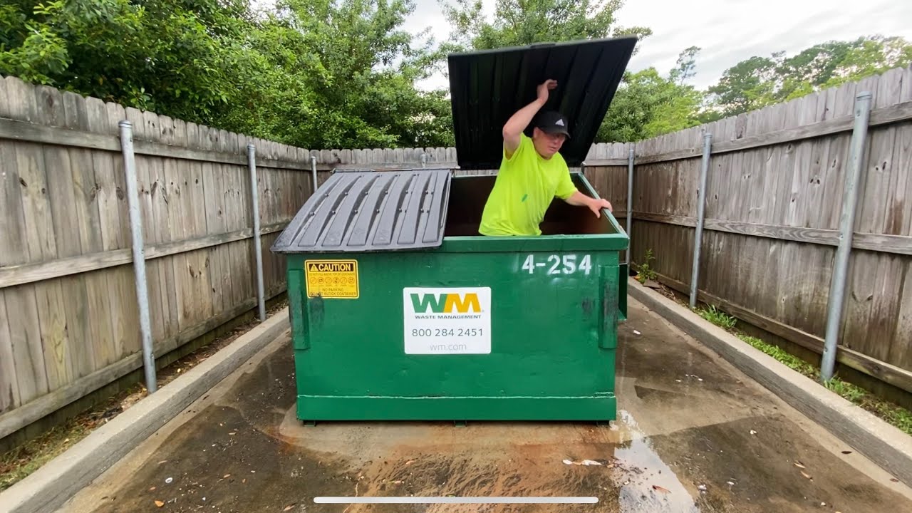 dumpster pad cleaning